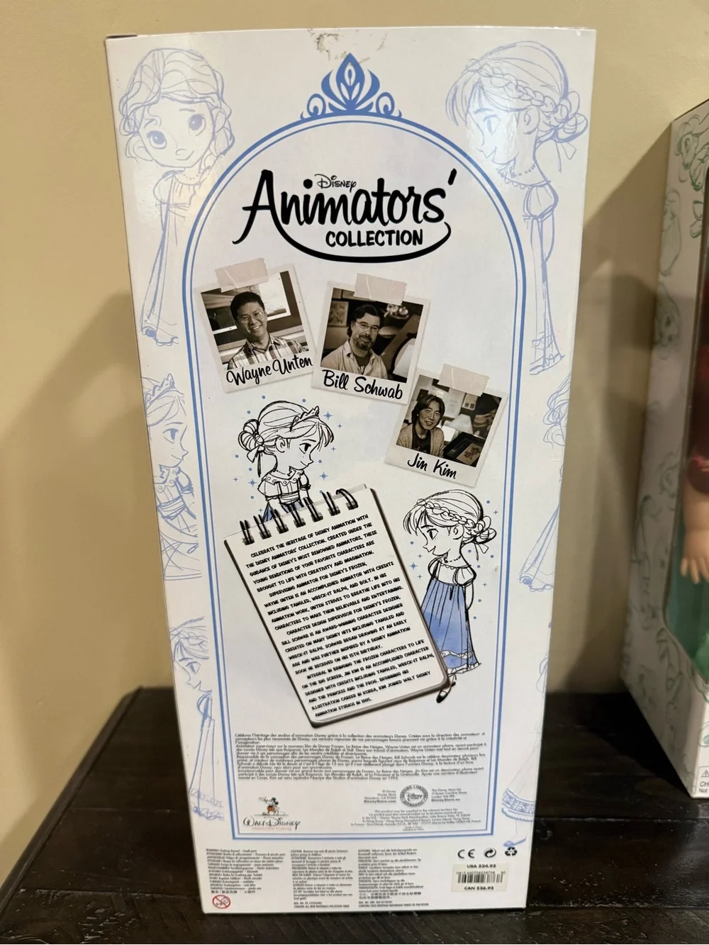 Disney Animators' Collection 16” Elsa Blue Doll - Kids Toy